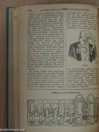 A Pesti Hirlap Nagy Naptára az 1926. közönséges évre