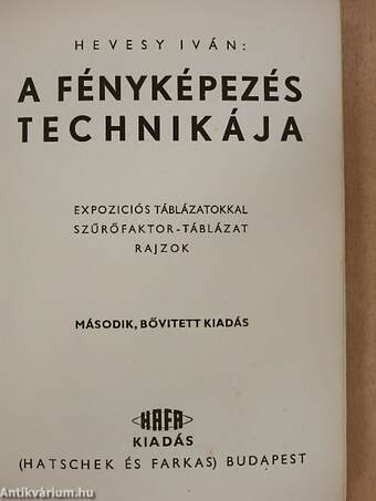 A fényképezés technikája