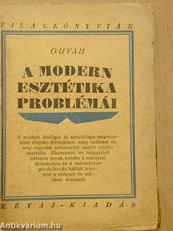 A modern esztétika problémái