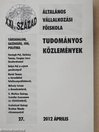 Tudományos közlemények 2012. április