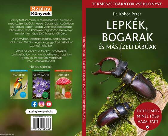 Lepkék, bogarak és más ízeltlábúak - Természetbarátok zsebkönyve