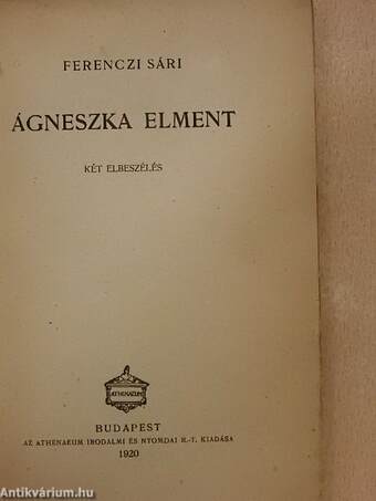 Ágneszka elment