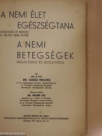 A nemi élet egészségtana/A nemi betegségek