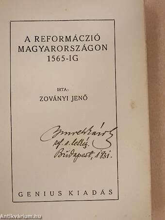 A reformáczió Magyarországon 1565-ig