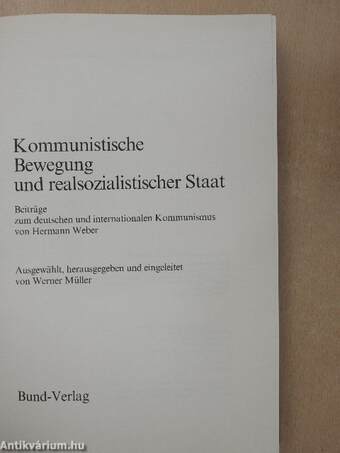 Kommunistische Bewegung und realsozialistischer Staat