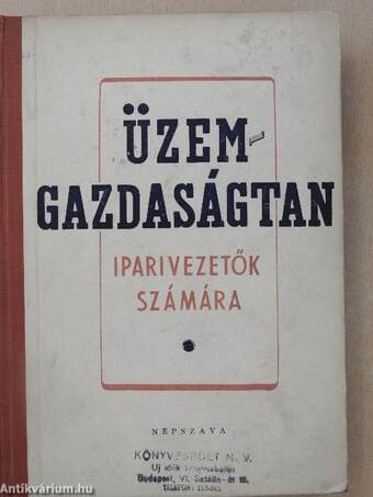 Üzemgazdaságtan II.