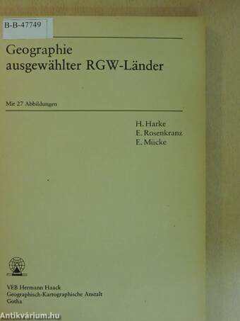 Geographie ausgewählter RGW-Länder