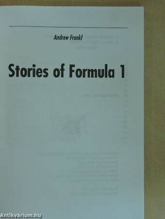 Stories of Formula 1