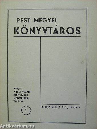 Pest megyei könyvtáros 1967/1.