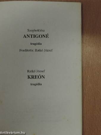 Antigoné/Kreón