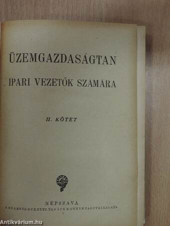 Üzemgazdaságtan II.