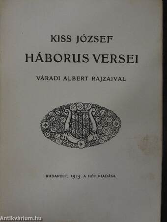 Kiss József háborus versei