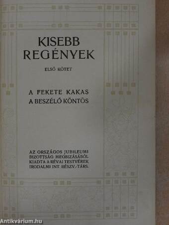 Kisebb regények I-VI.