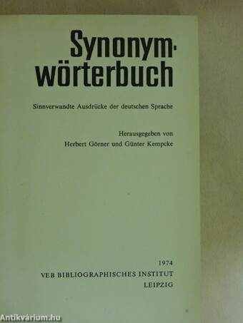 Synonymwörterbuch