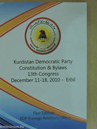 Kurdistan Democratic Party Constitution & Bylaws