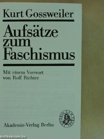 Aufsätze zum Faschismus