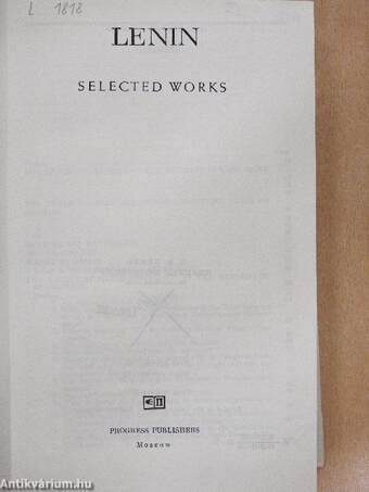 Lenin selected works