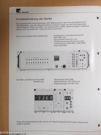 HBM-Umschaltanlage UPH 3200