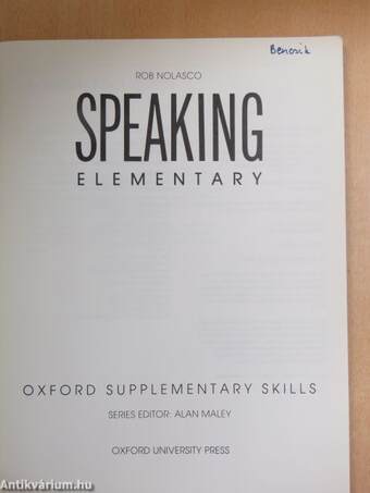 Speaking - Elementary