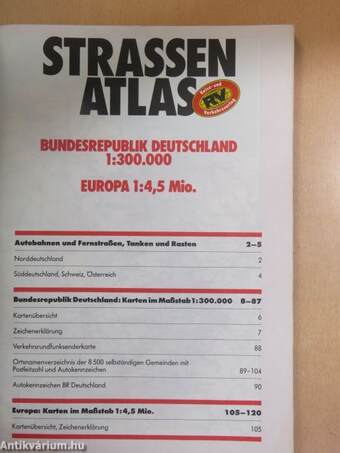 Strassen Atlas 89/90