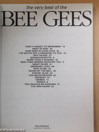 The very best of the Bee Gees