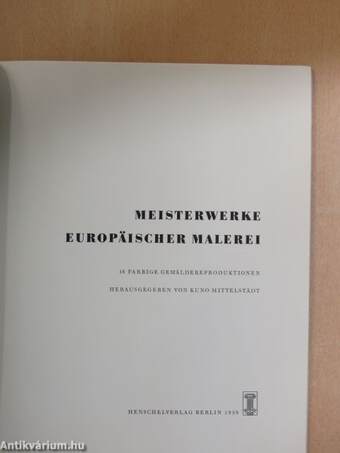 Meisterwerke Europäischer Malerei