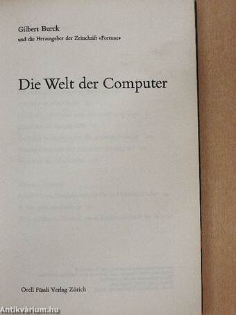 Die Welt der Computer