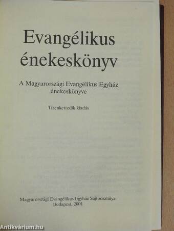 Evangélikus énekeskönyv