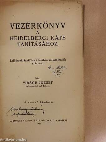 Vezérkönyv a heidelbergi káté tanításához