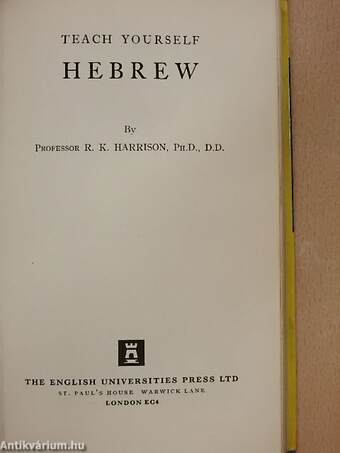 Teach Yourself Hebrew