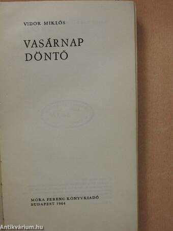 Vasárnap döntő