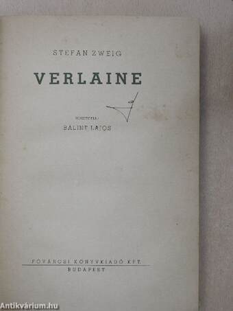 Verlaine/Verlaine válogatott versei