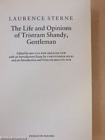 The Life and Opinions of Tristram Shandy, Gentleman