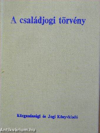 A családjogi törvény