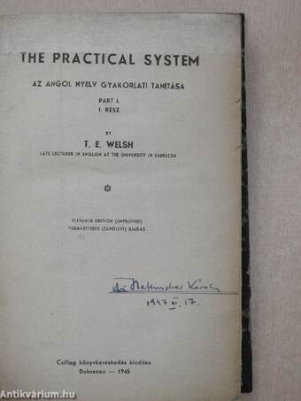 The practical system I-II.