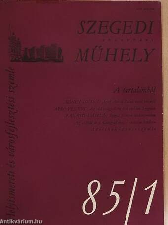 Szegedi Könyvtári Műhely 1985/1-4.