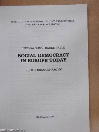 Social democracy in Europe today