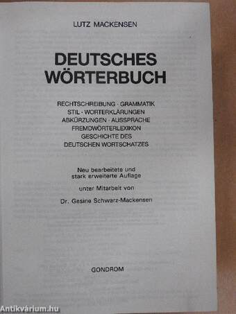 Deutsches Wörterbuch