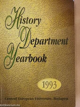 CEU History Department Yearbook 1993