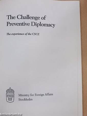 The Challenge of Preventive Diplomacy