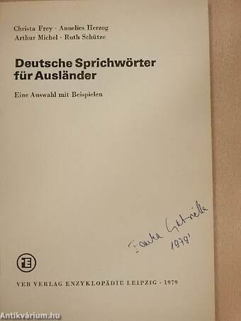 Deutsche Sprichwörter für Ausländer