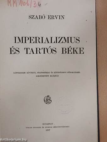 Imperializmus és tartós béke