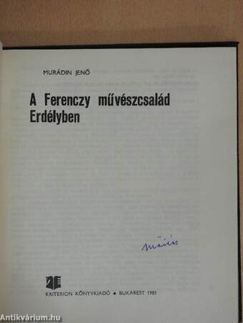 A Ferenczy család Erdélyben