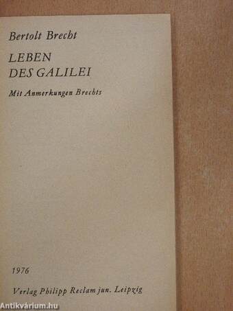 Leben des Galilei