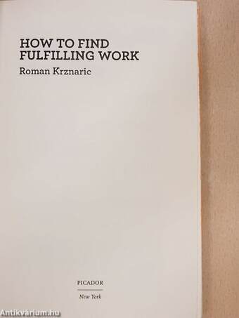 How to find fulfilling work