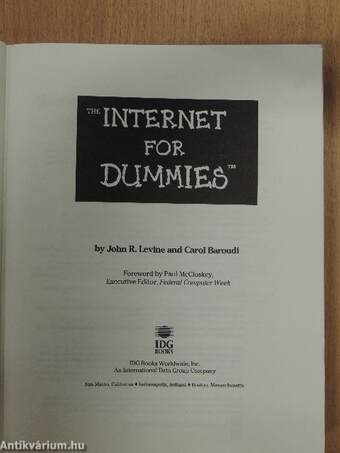 The Internet for Dummies