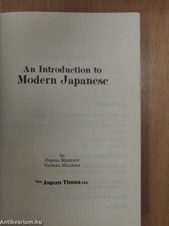 An Introduction to Modern Japanese - 5 db kazettával