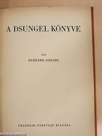 A dsungel könyve