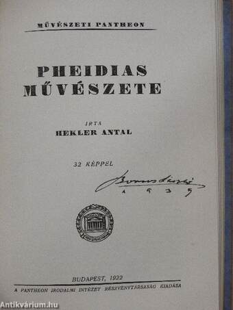 Barabás Miklós/Ferenczy Károly/Madarász Viktor élete és művei/Pheidias művészete