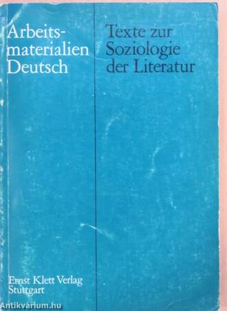 Texte zur Soziologie der Literatur